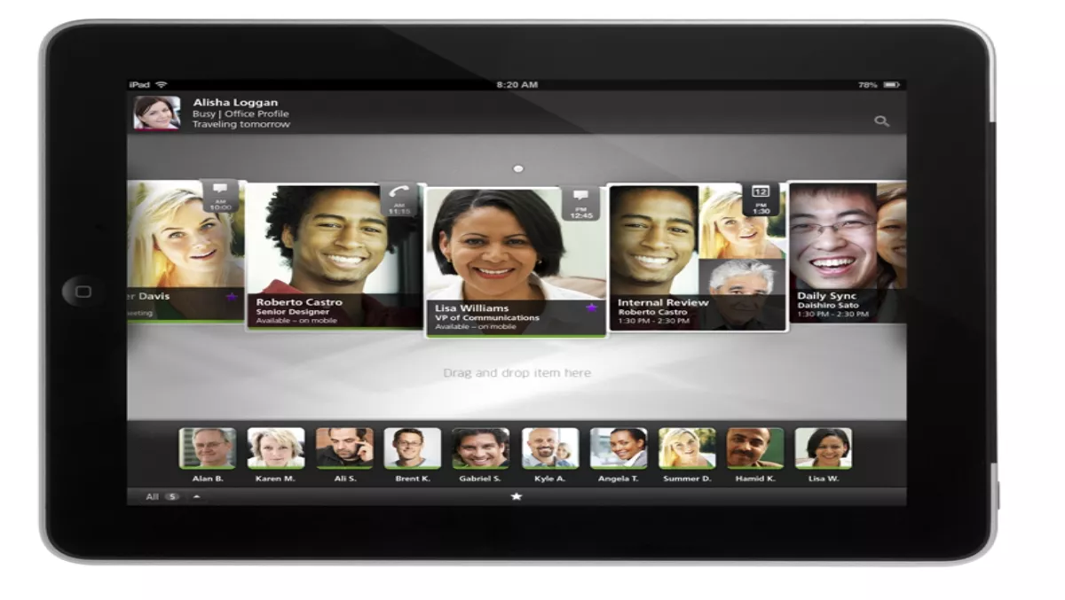 Cross-device collaboration from Alcatel-Lucent