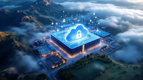 Aerial photo modern secure data center australia new zealand cloud security