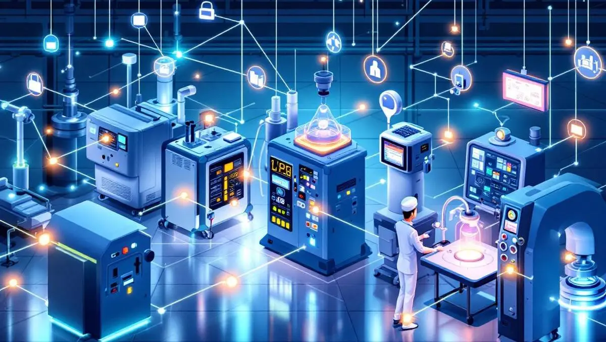 Interconnected industrial machines medical devices iot connectivity asset monitoring secure facility