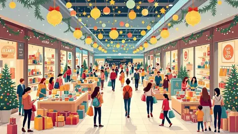 Spending soars as firms & shoppers adapt to festive pressures