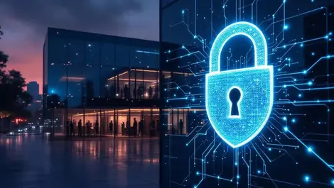 Australian office dusk security cameras ai identity data protect