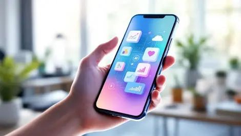 Ai app builder smartphone interface automation cloud growth scene